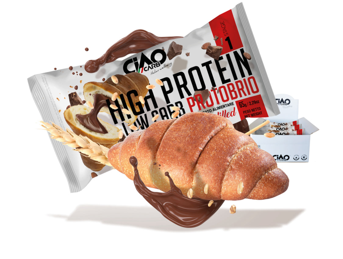 Protobrio ripieno con crema di cacao proteica / Stage 1