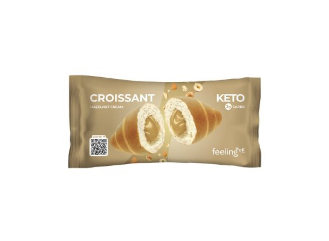 Croissant ripieno di crema alla nocciola