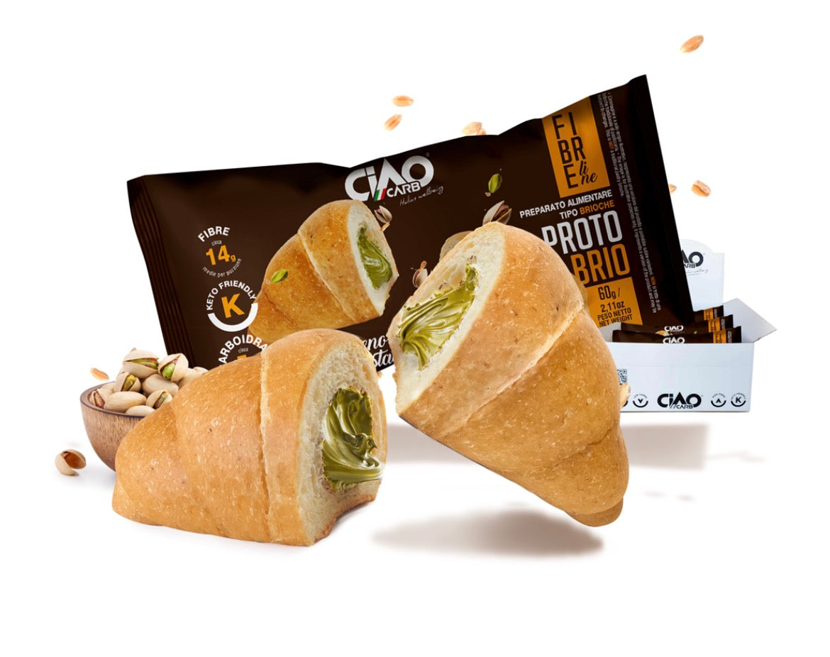 Protobrio ripieno con crema al pistacchio/ Stage 2