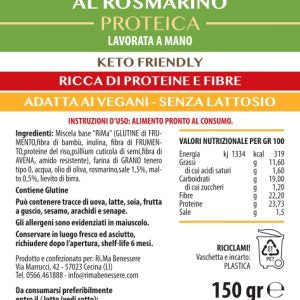 Focaccia Croccante Fit Proteica al Rosmarino