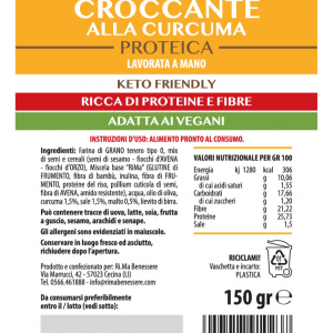 Focaccia Croccante Fit Proteica alla Curcuma
